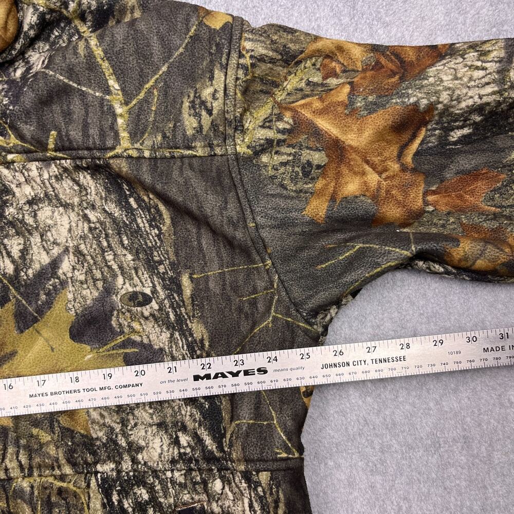mad dog gear mossy oak jacket camo fleece lined full zip large - Picture 12 of 13